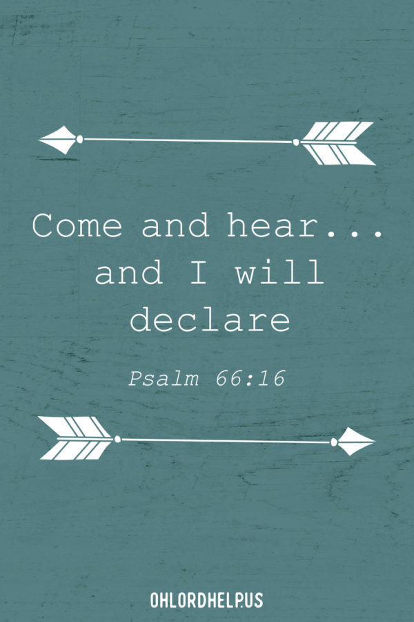 Sharing our testimony of the good that God has done in our lives strengthens our own faith and builds others' faith as well. Women of Faith | Spiritual Growth | Scripture Study | Christian Mentoring | Daily Devotional