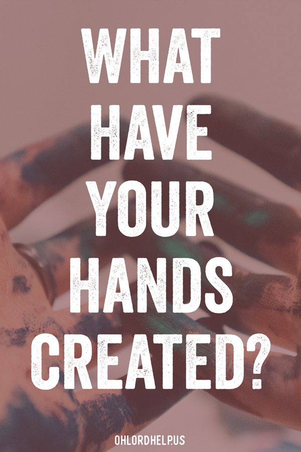 Our human hands can create such beautiful things. But nothing compares to the intricate work of God's hands or His beautiful gift of salvation. Women of Faith | Spiritual Growth | Scripture Study | Christian Mentoring | Daily Devotional #devotional #scripture #create #creation #gift #salvation