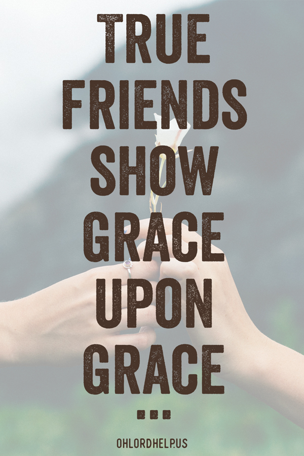 We can all be tempted to be a superficial friend. Being a true friend requires God's abundant grace to lay down our lives. Women of Faith | Spiritual Growth | Scripture Study | Christian Mentoring | Daily Devotional #devotional #encouragement #friendship #friend #love #grace #scripture