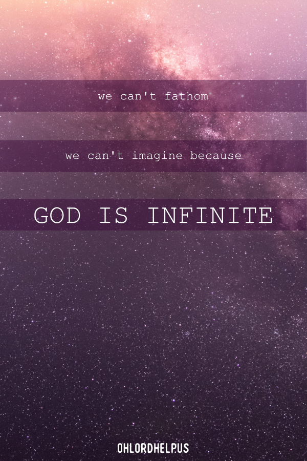 We often forget our humanness. When we accept that we are limited and finite, God's infinite power can work. It's through Him we can do anything at all! Women of Faith | Spiritual Growth | Scripture Study | Christian Mentoring | Daily Devotional #devotional #scripture #empty #finite #infinite #surrender #power