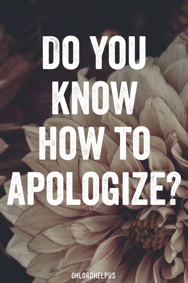 Admitting we have hurt someone and asking for forgiveness can be difficult. A genuine apology shows obedience to God and frees us from sin and pain. Women of Faith | Spiritual Growth | Scripture Study | Christian Mentoring | Daily Devotional #devotional #scripture #apology #forgiveness #freedom #grace #pain