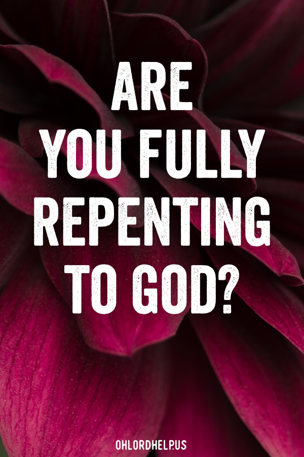 True repentance happens in turning away from our sins and turning back to the Lord. Once we are in right standing with Him, we can face any battle. Women of Faith | Spiritual Growth | Scripture Study | Christian Mentoring | Daily Devotional #devotional #scripture #bitterness #forgiveness #salvation #repentance #stress #sin