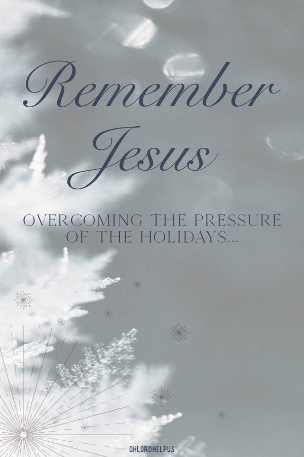 The pressure of the holidays can be suffocating. Remembering Jesus, our Savior, and resting in His presence allows us to overcome the lies and expectations. Women of Faith | Spiritual Growth | Scripture Study | Christian Mentoring | Daily Devotional | Christian Nonprofit #devotional #scripture #Advent #Christmas #Jesus #busy #rest #holidays #pressure