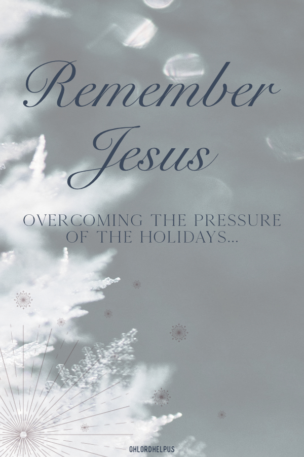 The pressure of the holidays can be suffocating. Remembering Jesus, our Savior, and resting in His presence allows us to overcome the lies and expectations. Women of Faith | Spiritual Growth | Scripture Study | Christian Mentoring | Daily Devotional | Christian Nonprofit #devotional #scripture #Advent #Christmas #Jesus #busy #rest #holidays #pressure